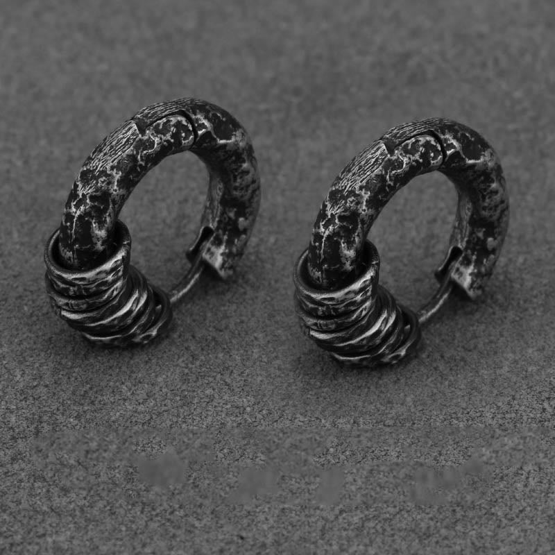 925 Sterling Silver Hand-Hammered Protection Spiritual Earrings - Image 17