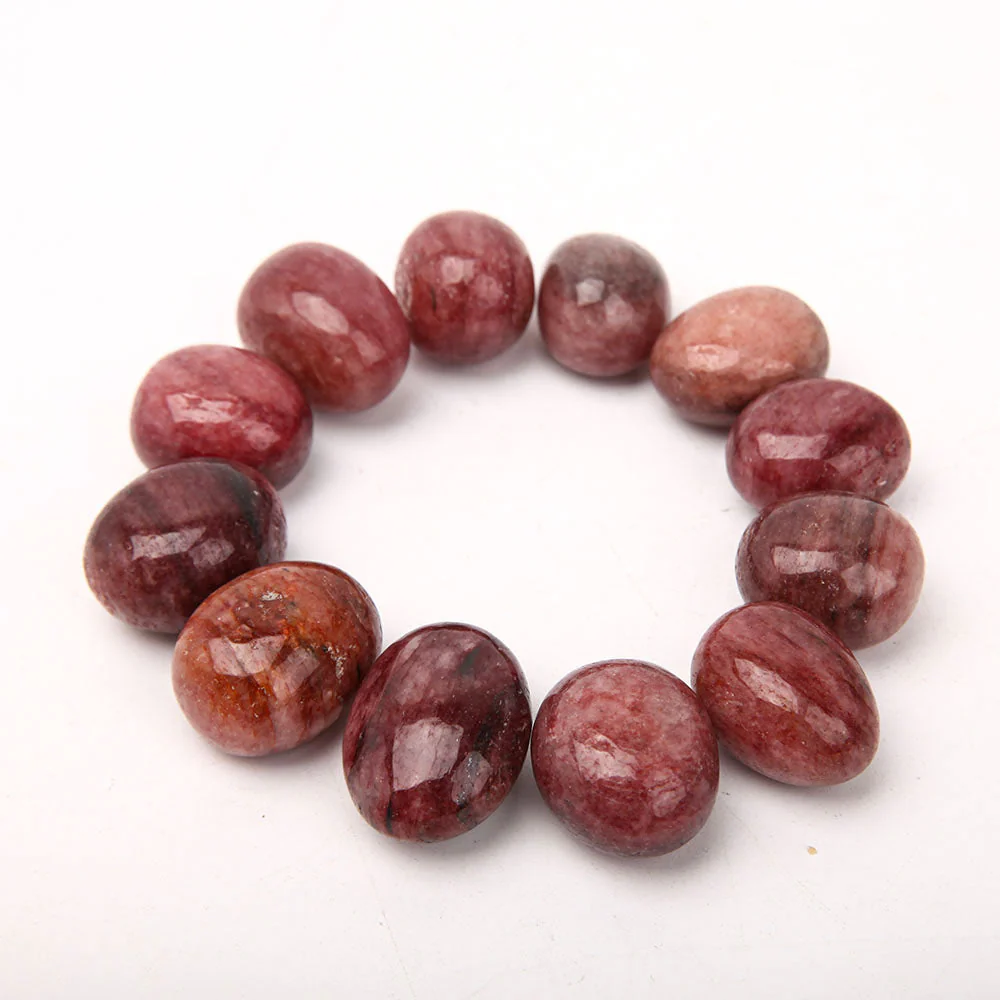 0.5kg Strawberry Quartz Tumbled Stones for Meditation - Image 2