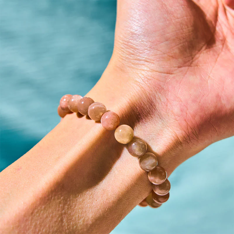 8mm Sun Stone Positive Spiritual Healing Bracelet - Image 2