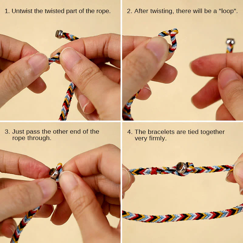 Tibet Handmade Red String Protection Bracelet 16cm - Image 10