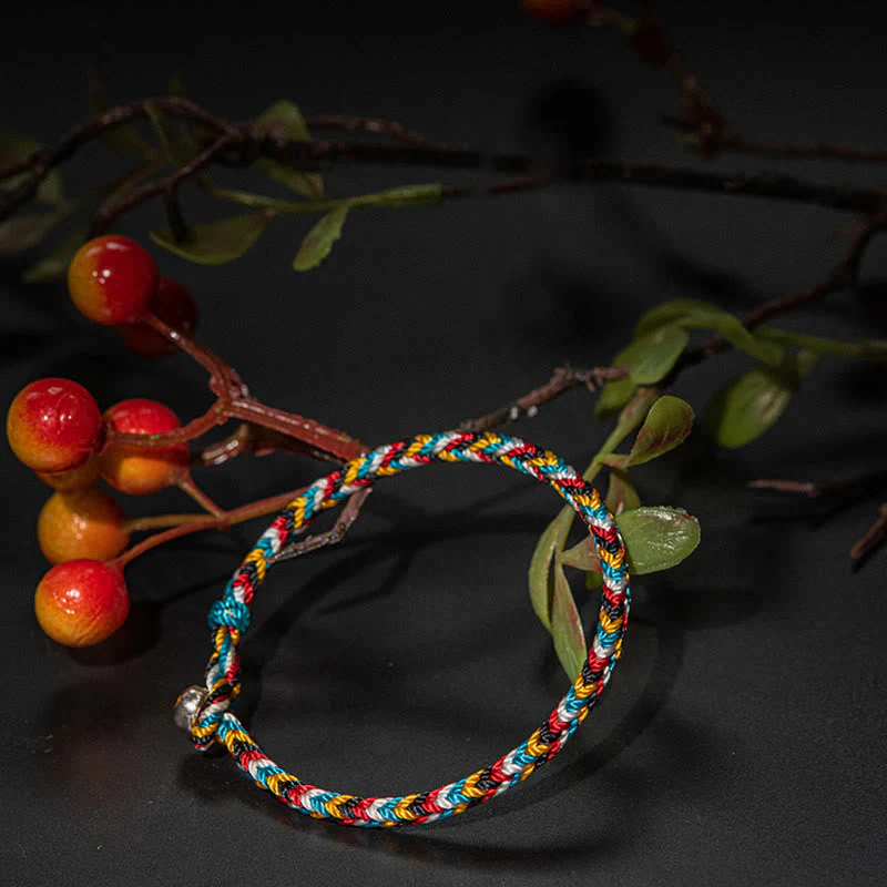 Tibet Handmade Red String Protection Bracelet 16cm - Image 5