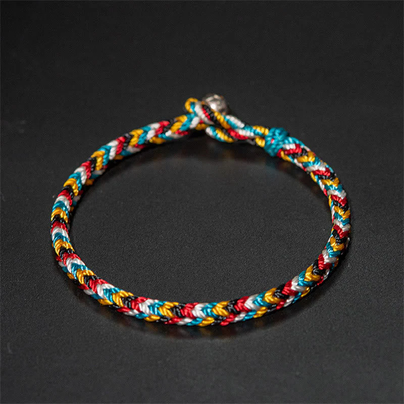 Tibet Handmade Red String Protection Bracelet 16cm - Image 7
