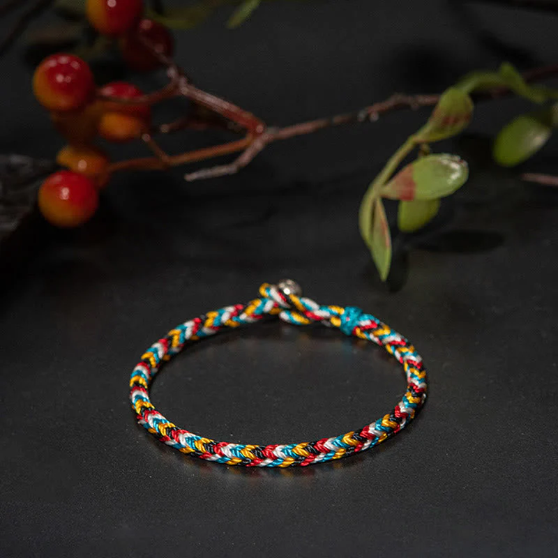 Tibet Handmade Red String Protection Bracelet 16cm - Image 8