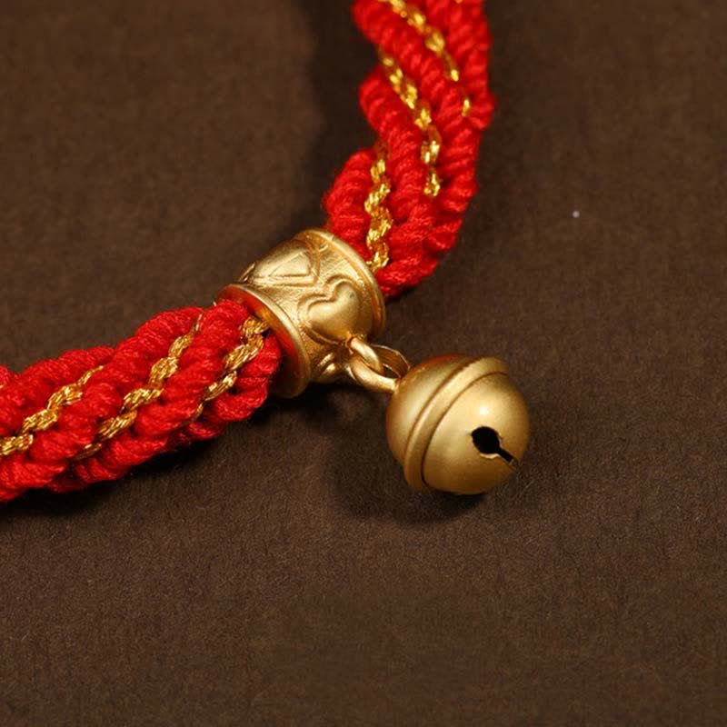 Tibetan Handmade Luck Protection Thangka Prayer Bracelet - Image 5