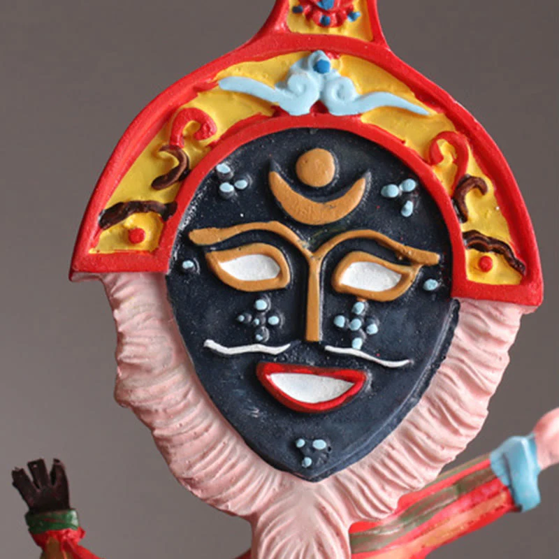 Tibetan Opera Face Mask Puppet | Zen Decor Ornament - Image 3