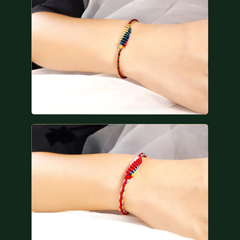 Handmade Tibetan Red String Protection Bracelet - Image 10