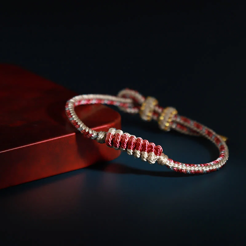 Handmade Tibetan Red String Protection Bracelet - Image 3