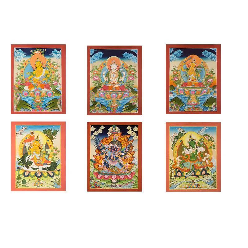 27.56 inch Tibetan Thangka Mandala Wall Art Decoration - Image 15