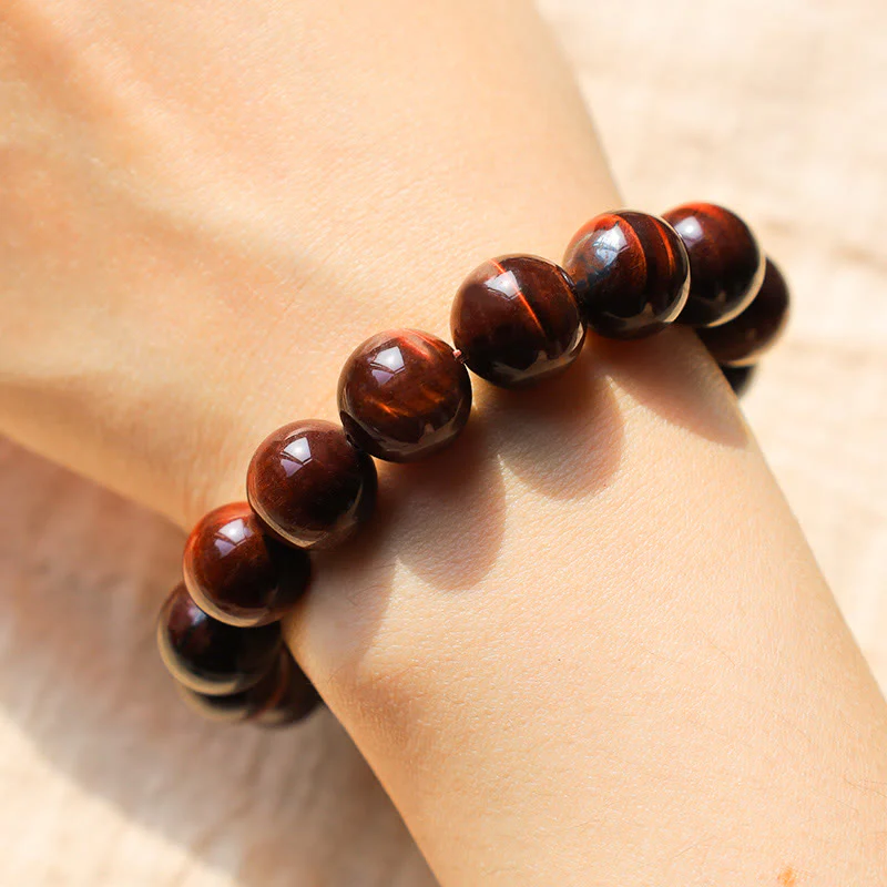 14mm Tiger Eye Healing Bracelet for Protection & Courage - Image 9
