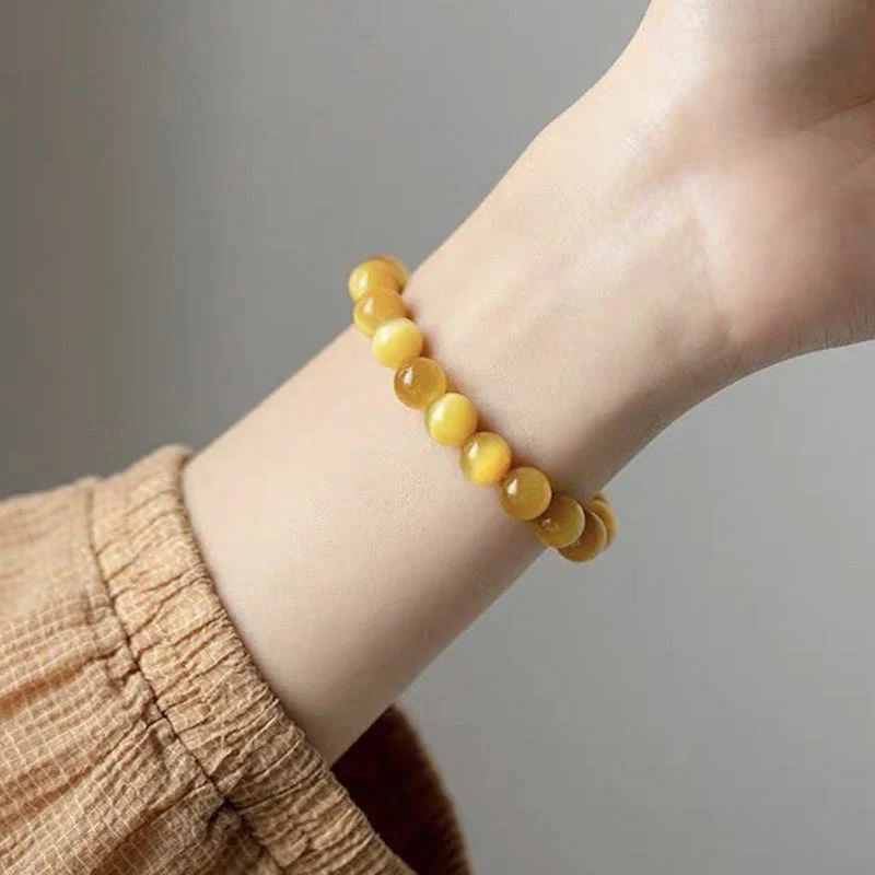 6-7mm Tiger Eye Bead Protection Bracelet for Confidence