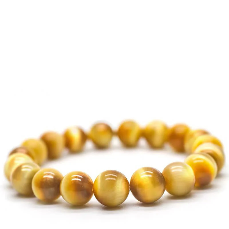 6-7mm Tiger Eye Bead Protection Bracelet for Confidence - Image 2
