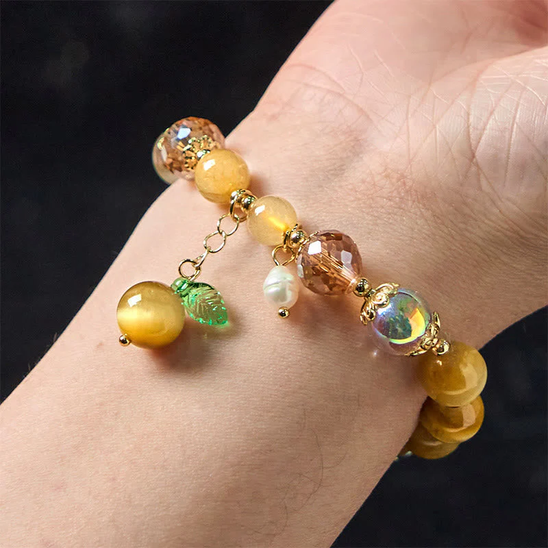 8mm Tiger Eye Courage Bracelet for Women - Image 5