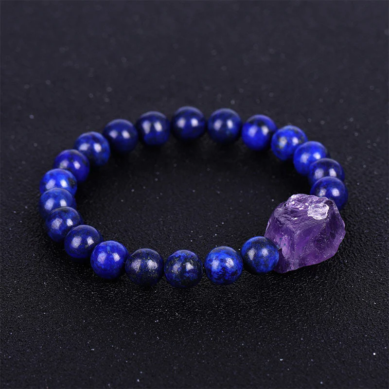 8mm Tiger Eye Amethyst Balance Bracelet - Image 10