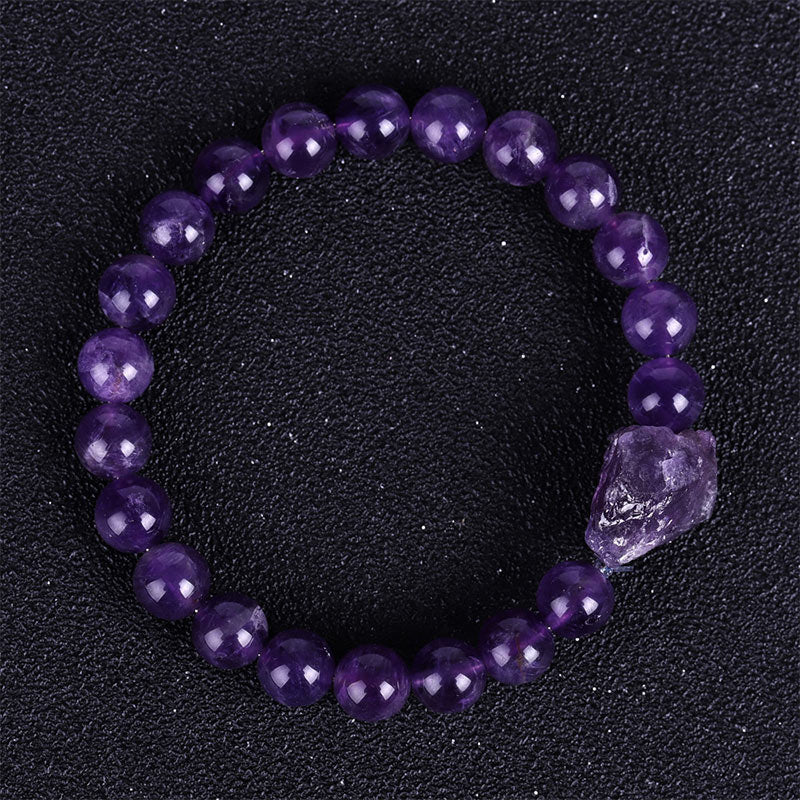 8mm Tiger Eye Amethyst Balance Bracelet - Image 6