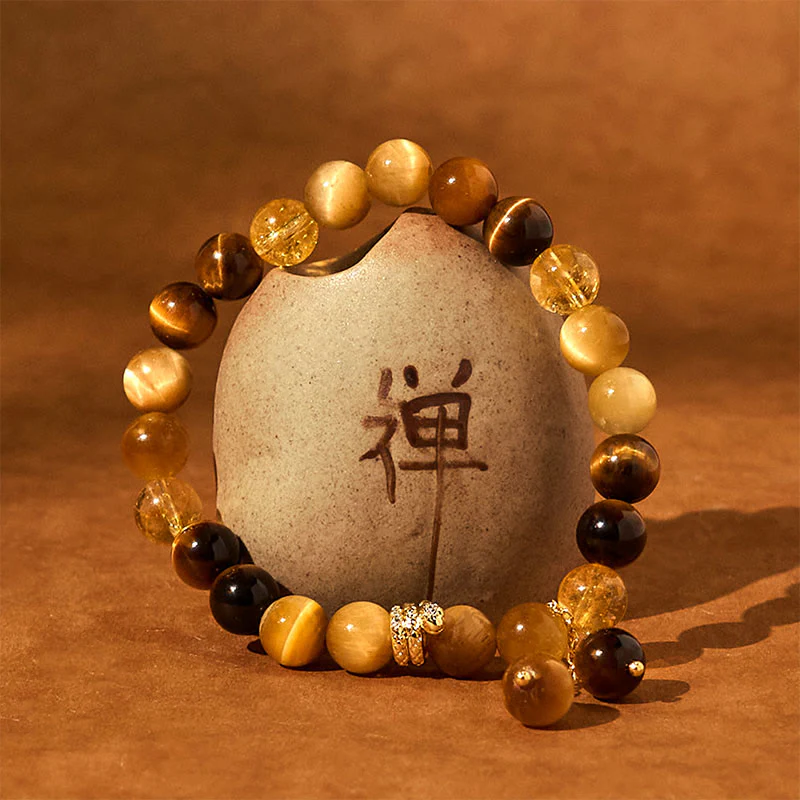 8mm Tiger Eye Citrine Protection Bracelet for Year of the Snake - Image 5