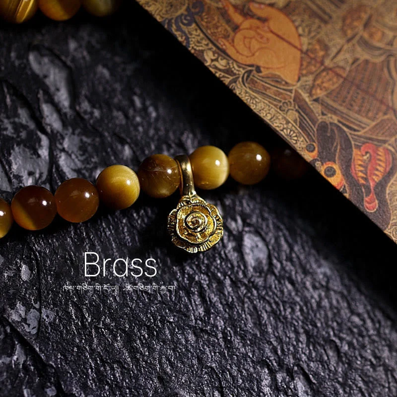 108 Bead Tiger Eye Protection Mala Bracelet 6mm or 8mm - Image 13
