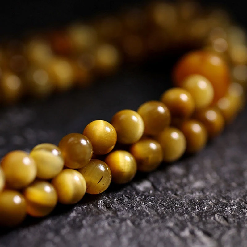 108 Bead Tiger Eye Protection Mala Bracelet 6mm or 8mm - Image 3