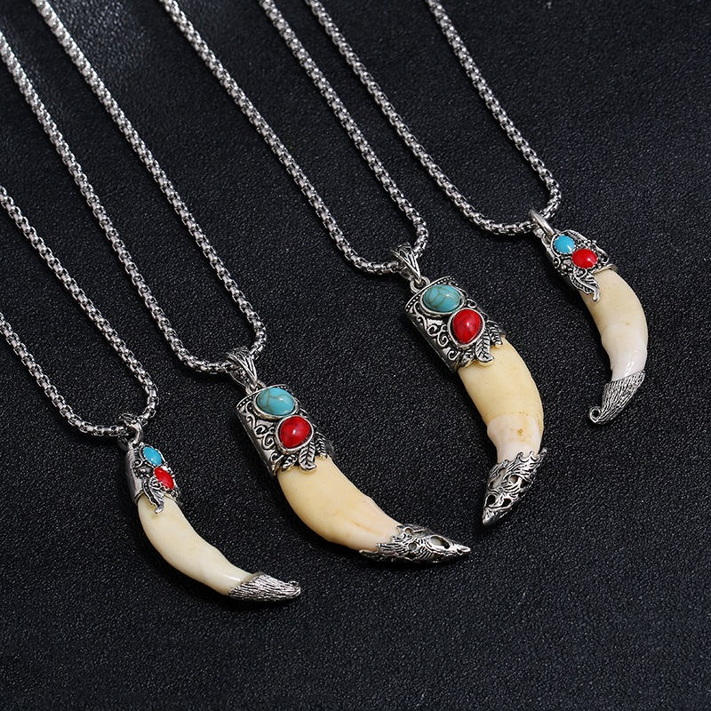 Titanium Steel Balance Necklace Pendant for Spiritual Protection - Image 2