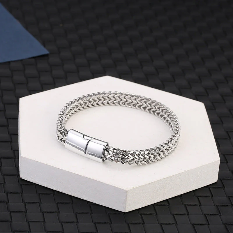 Titanium Steel Magnetic Buckle Spiritual Balance Bracelet - Image 2