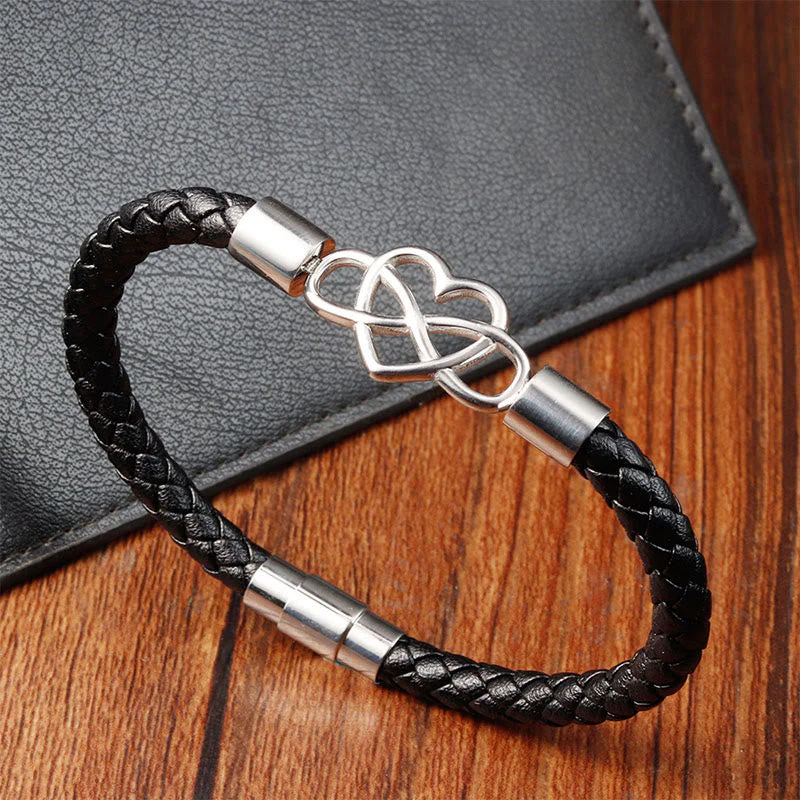 Titanium Steel Spiritual Bracelet with Magnetic Buckle for Strength - Image 2