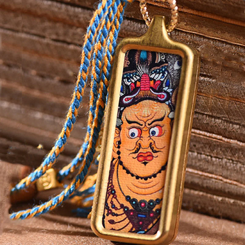 Titanium Steel Necklace with Five Gods of Wealth Pendant - Image 5
