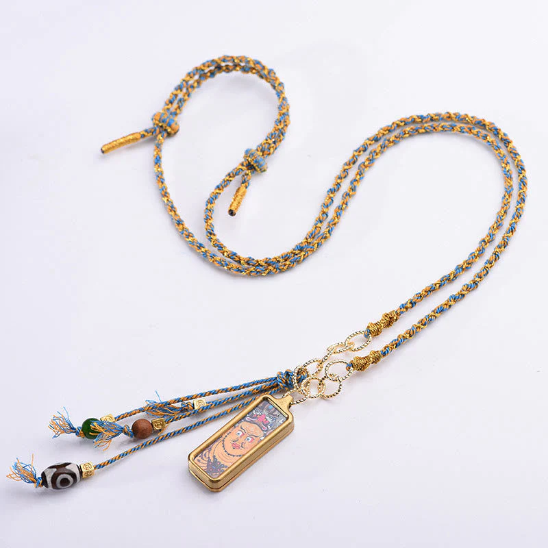 Titanium Steel Necklace with Five Gods of Wealth Pendant - Image 6