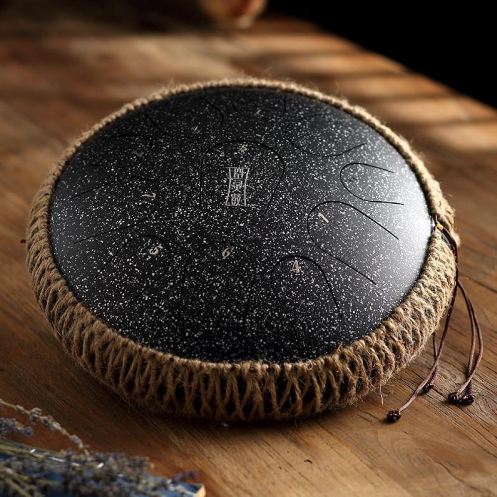 13-Inch Titanium Steel Tongue Drum, 11 Notes in C Key - Image 2