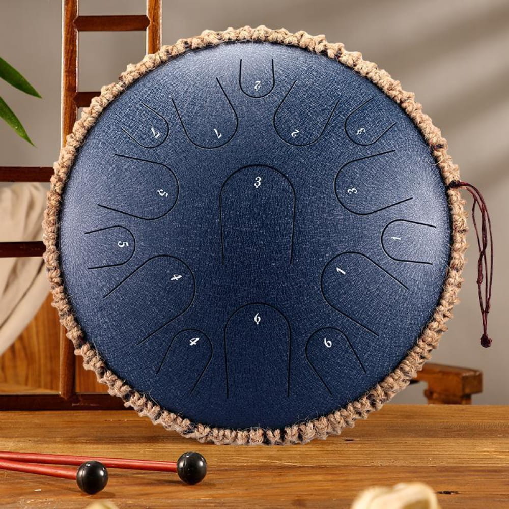 14" Titanium Steel Tongue Drum, 15 Notes in D & C Major - Image 7