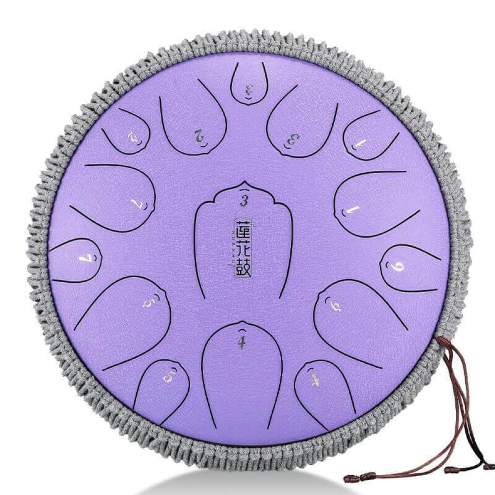 13-Inch Carbon Steel Tongue Drum, 15 Notes in D Key - Image 5
