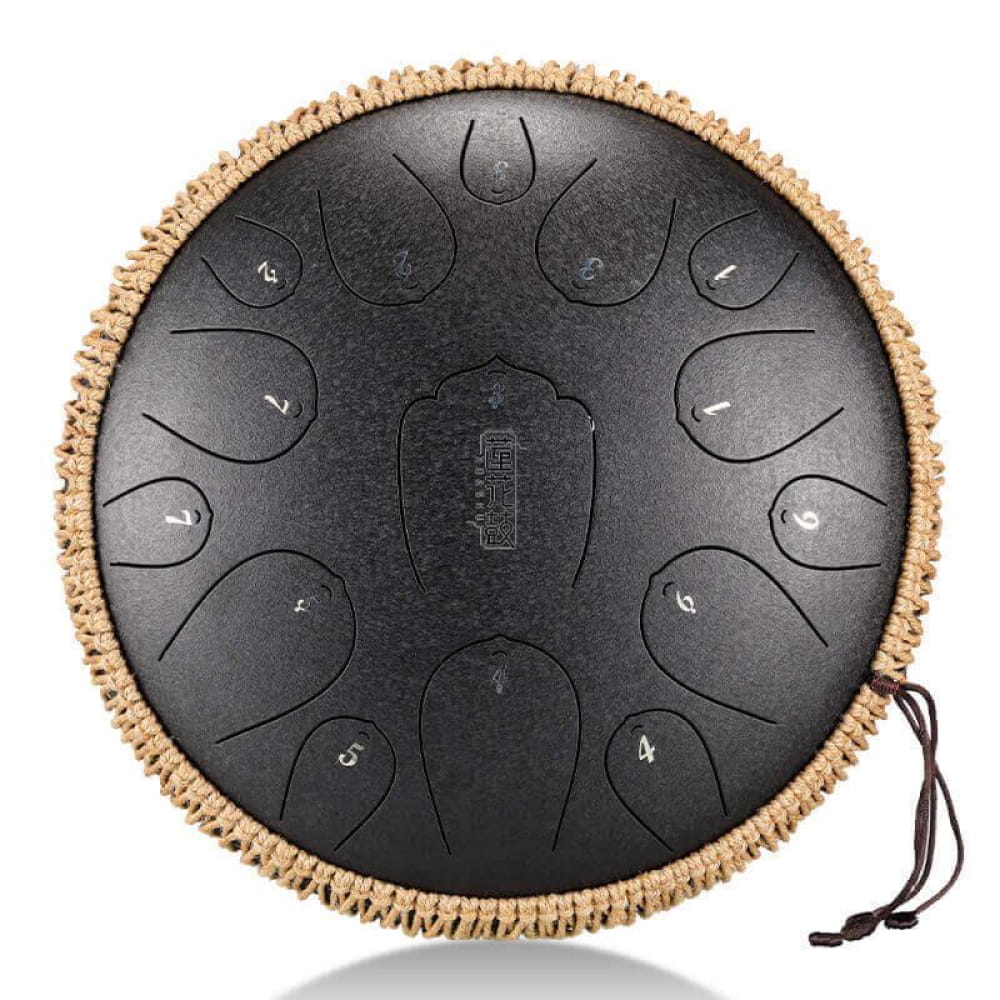 13-Inch Carbon Steel Tongue Drum, 15 Notes in D Key - Image 6
