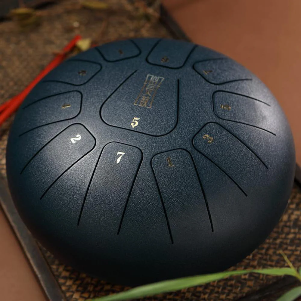8" Square Steel Tongue Drum, 11 Notes in F Key - Image 10