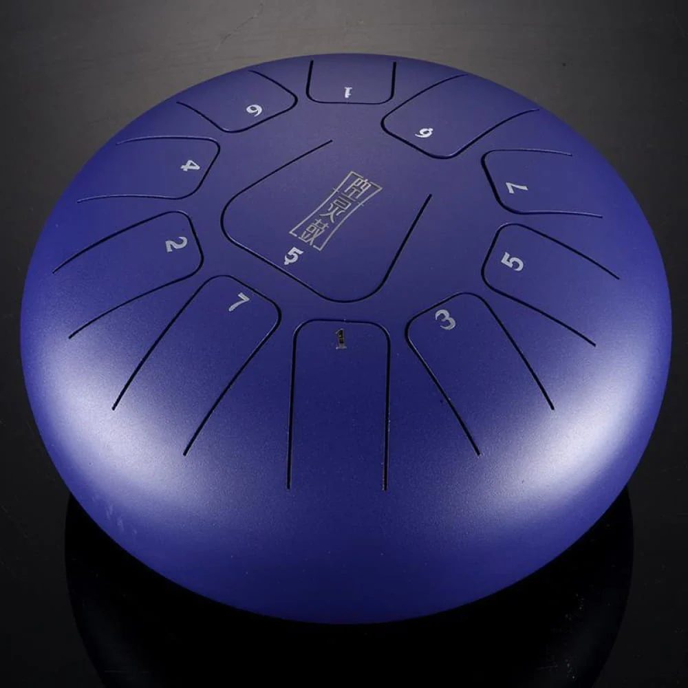 8" Square Steel Tongue Drum, 11 Notes in F Key - Image 12