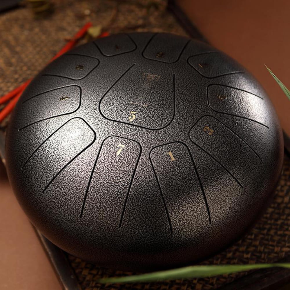 8" Square Steel Tongue Drum, 11 Notes in F Key - Image 13