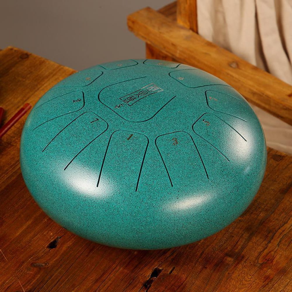 8" Square Steel Tongue Drum, 11 Notes in F Key - Image 18