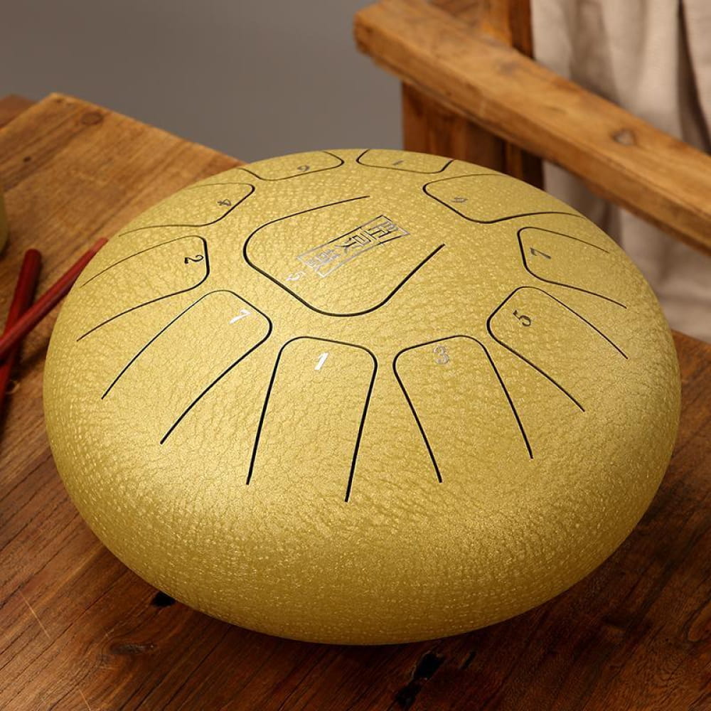 8" Square Steel Tongue Drum, 11 Notes in F Key - Image 19
