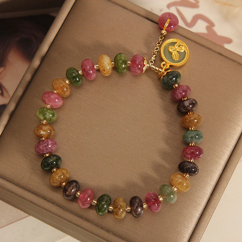 Tourmaline Positive Rabbit Charm Bracelet 14-16cm Wrist - Image 4