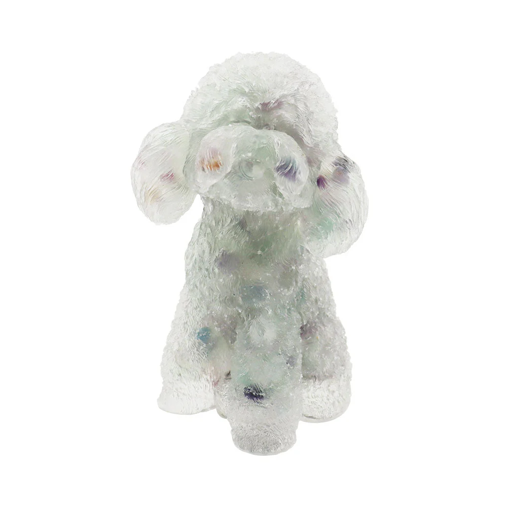 Toy Poodle Resin Decoration 2.04in Spiritual Figurine - Image 11
