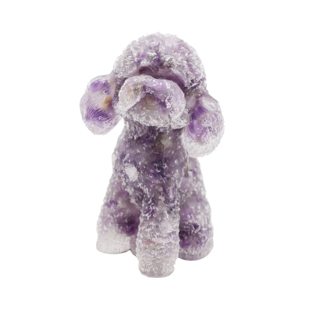 Toy Poodle Resin Decoration 2.04in Spiritual Figurine - Image 12