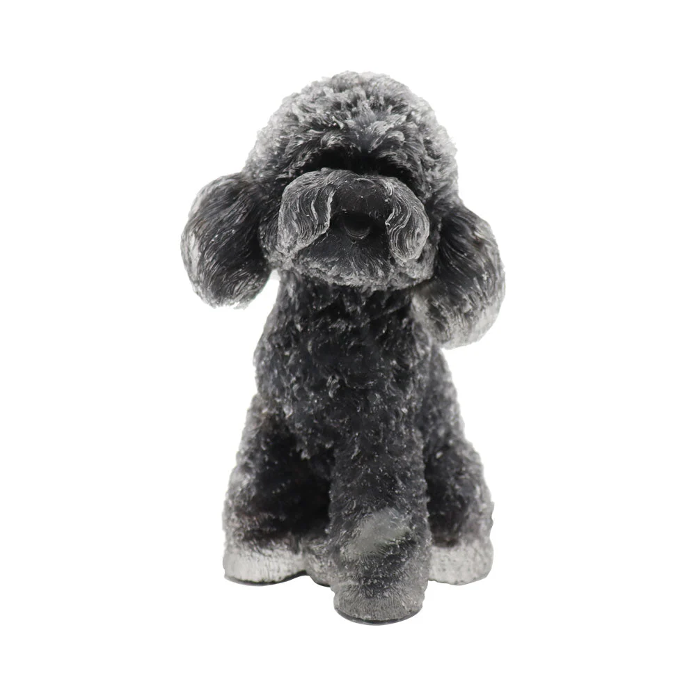 Toy Poodle Resin Decoration 2.04in Spiritual Figurine - Image 6