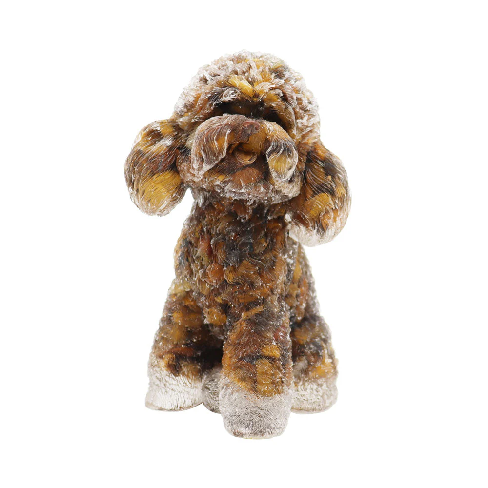 Toy Poodle Resin Decoration 2.04in Spiritual Figurine - Image 7