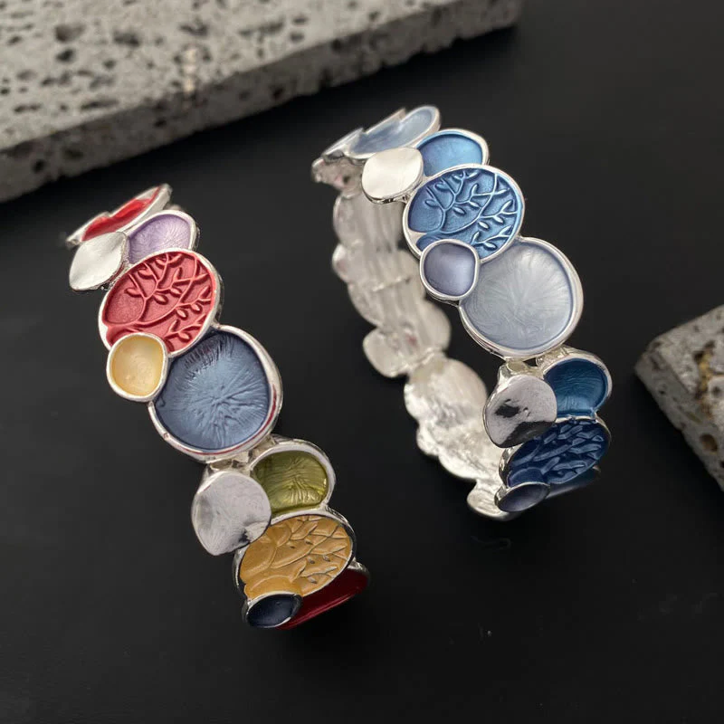 Tree of Life Alloy Elastic Bracelet for Unity & Strength - Image 9