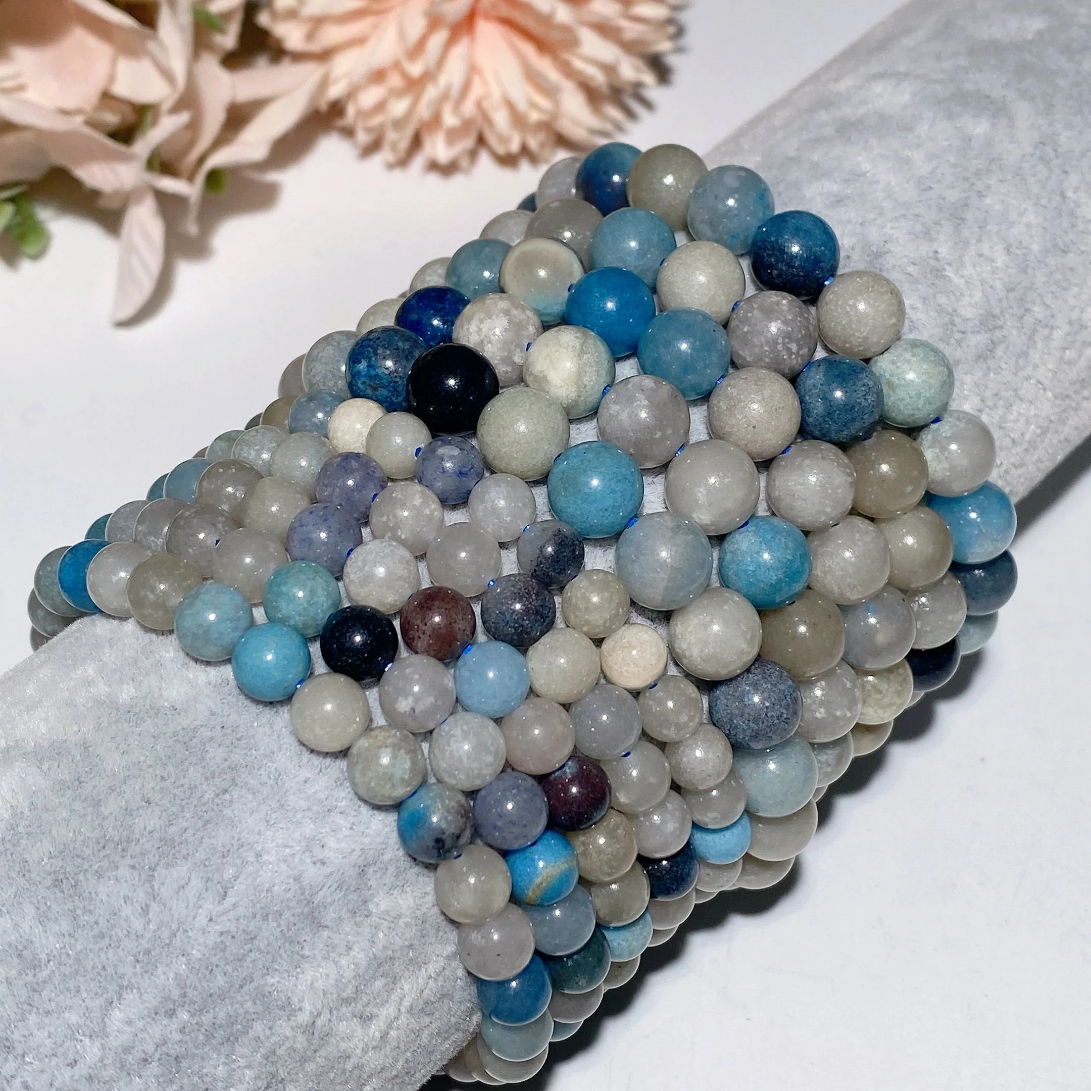 6-8mm Trolleite Crystal Healing Bracelet for Spiritual Protection - Image 2
