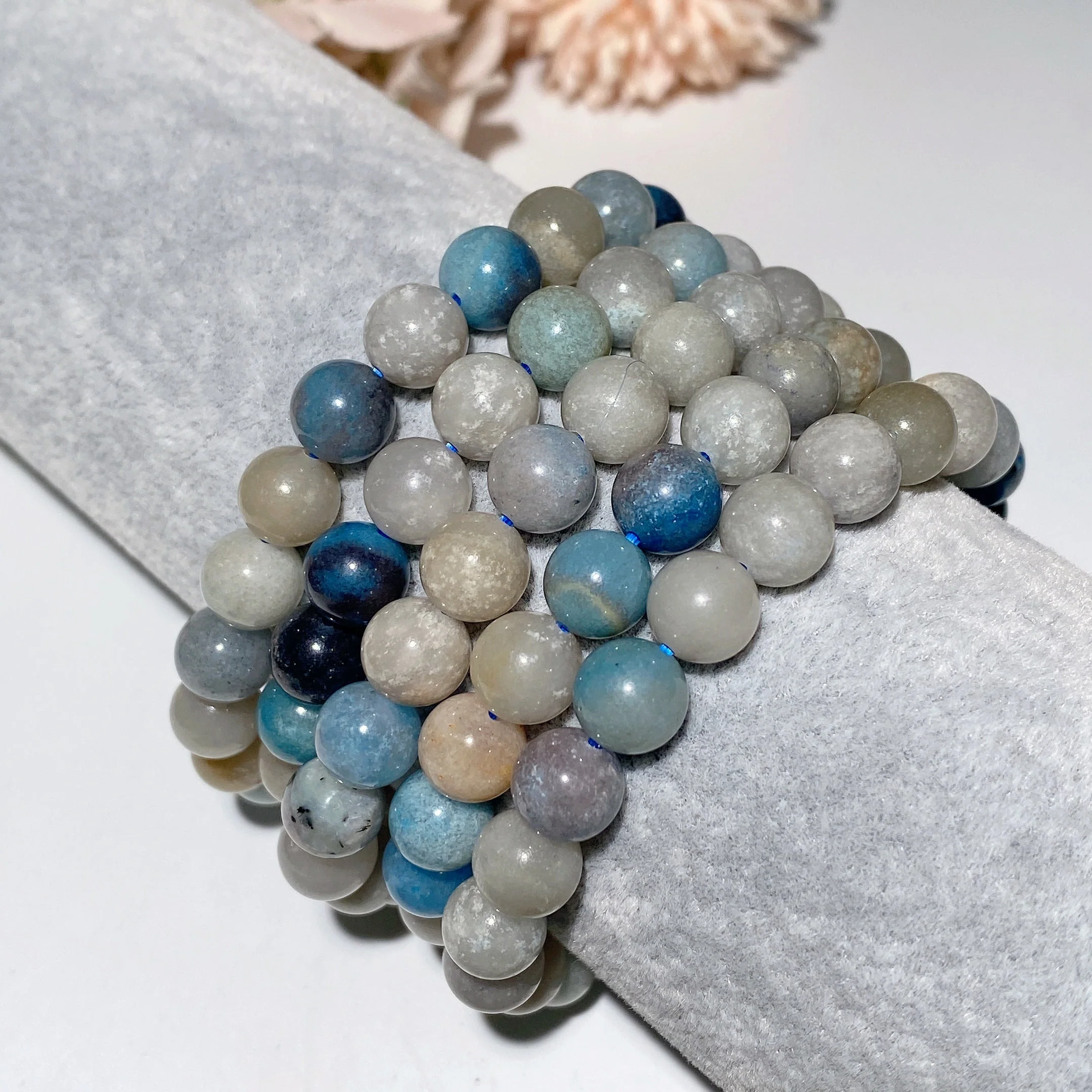 6-8mm Trolleite Crystal Healing Bracelet for Spiritual Protection - Image 4