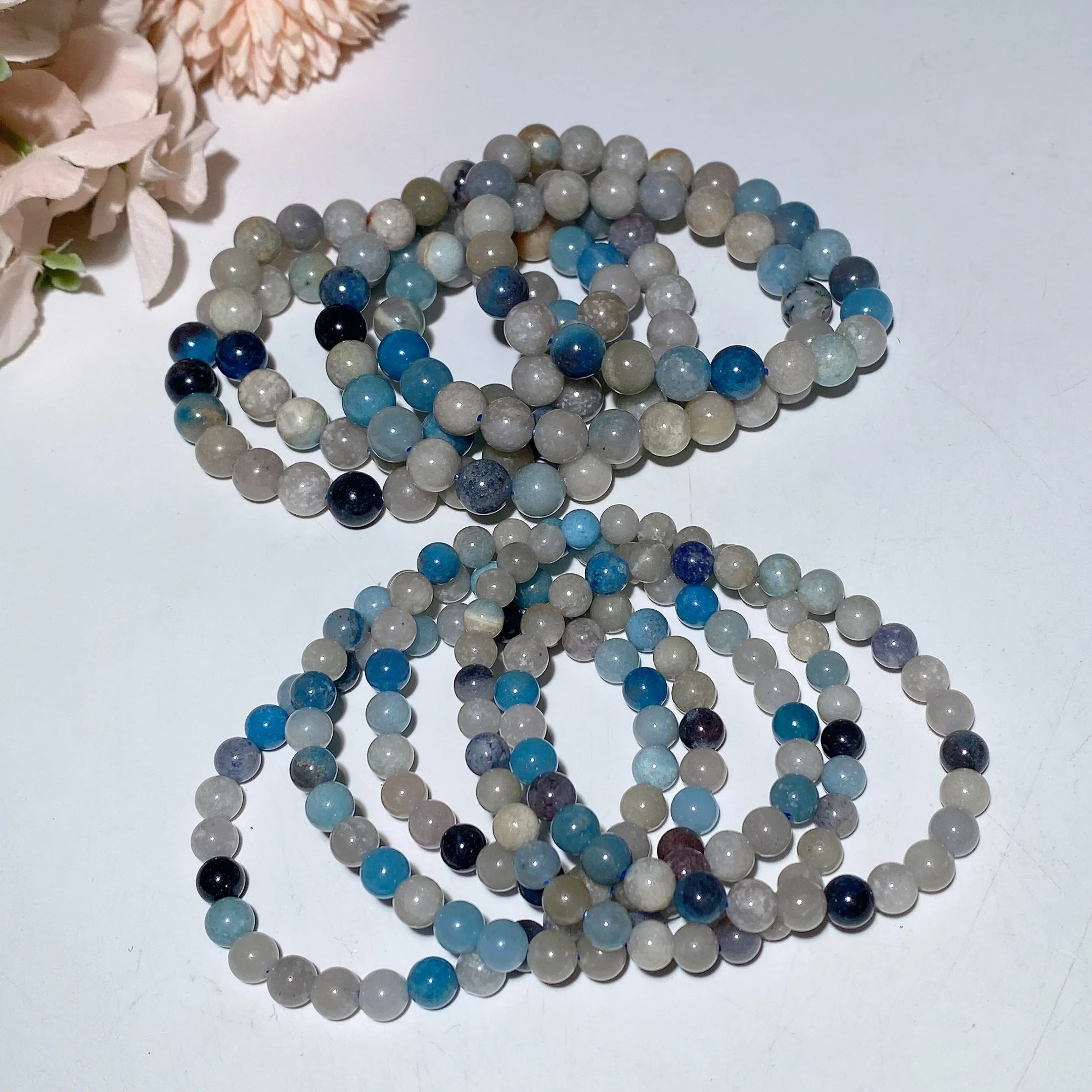 6-8mm Trolleite Crystal Healing Bracelet for Spiritual Protection - Image 5