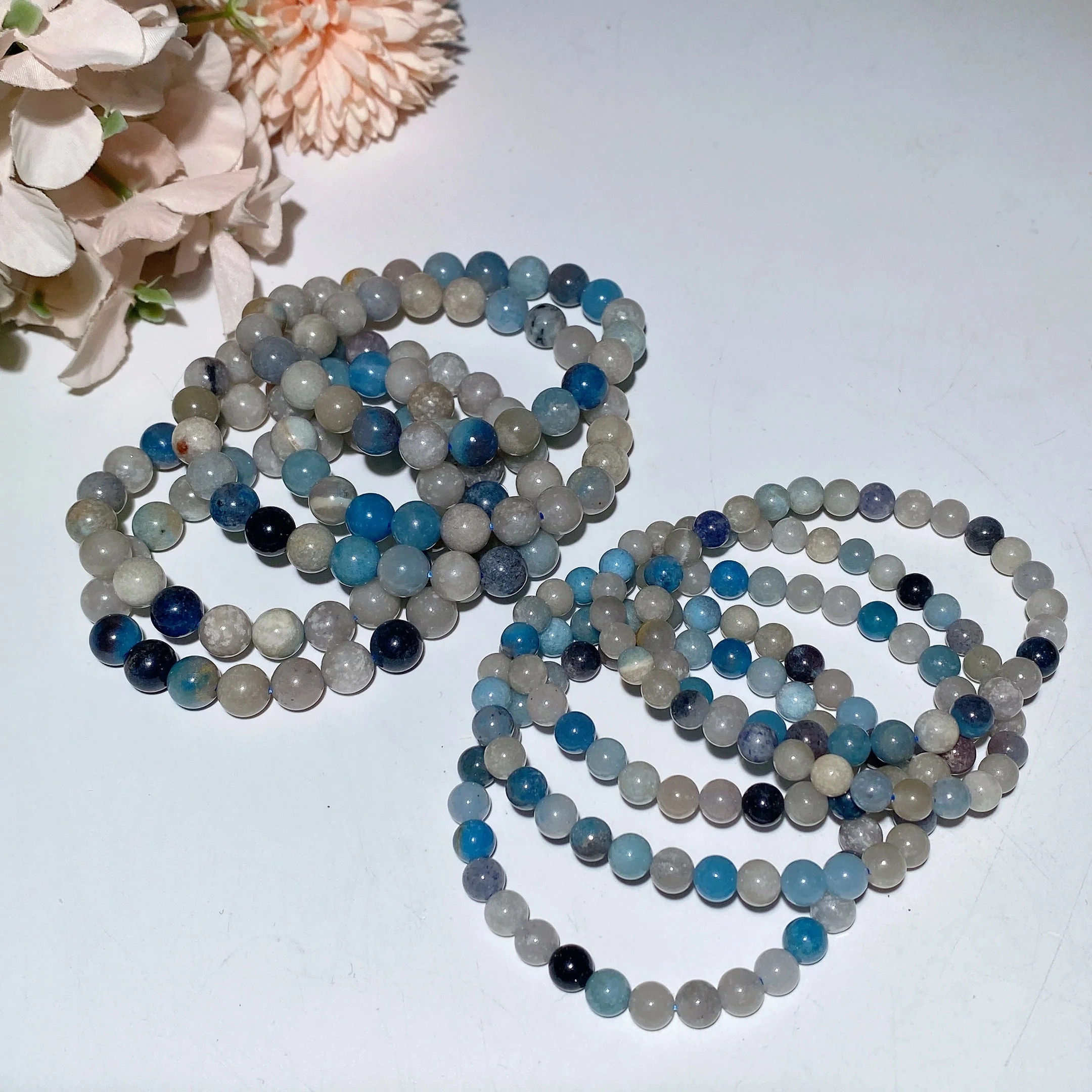 6-8mm Trolleite Crystal Healing Bracelet for Spiritual Protection - Image 6