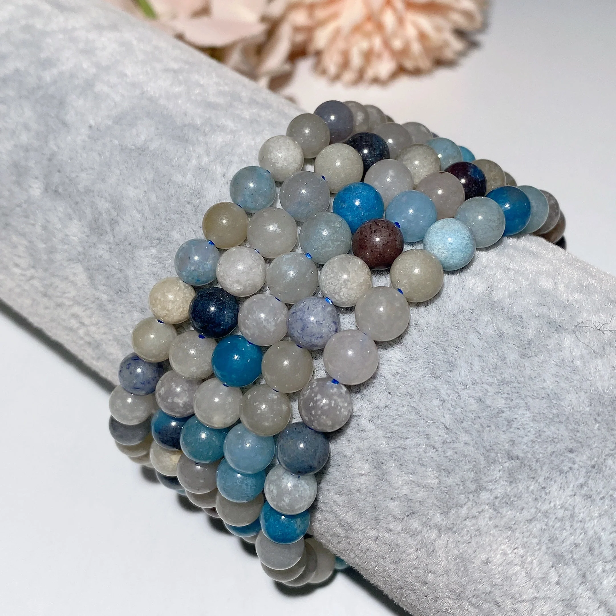 6-8mm Trolleite Crystal Healing Bracelet for Spiritual Protection - Image 8