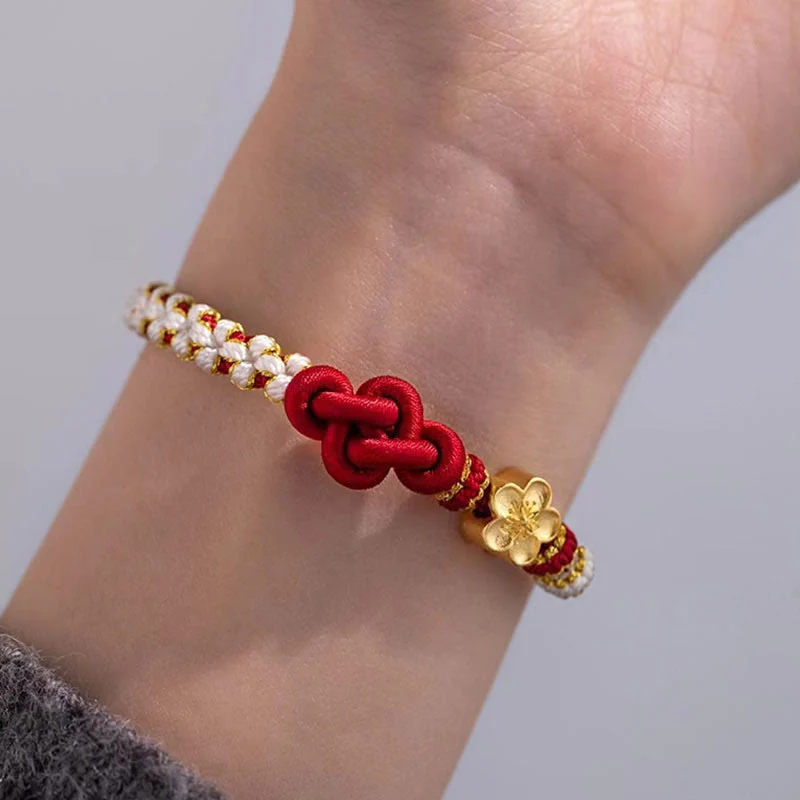 True Love Knot Red String Bracelet for Protection & Luck - Image 2