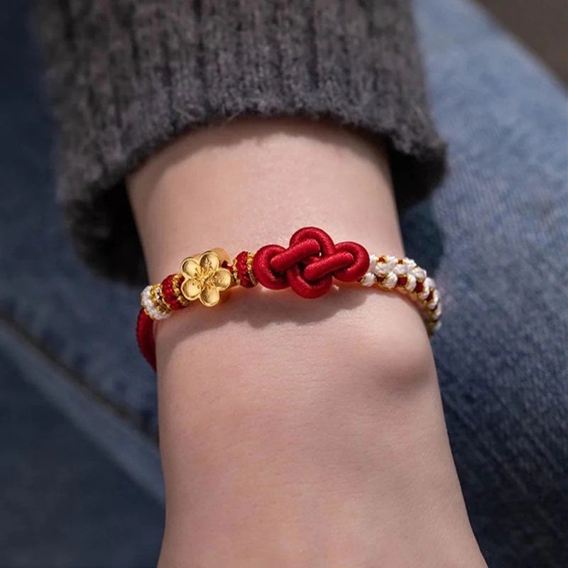 True Love Knot Red String Bracelet for Protection & Luck - Image 3