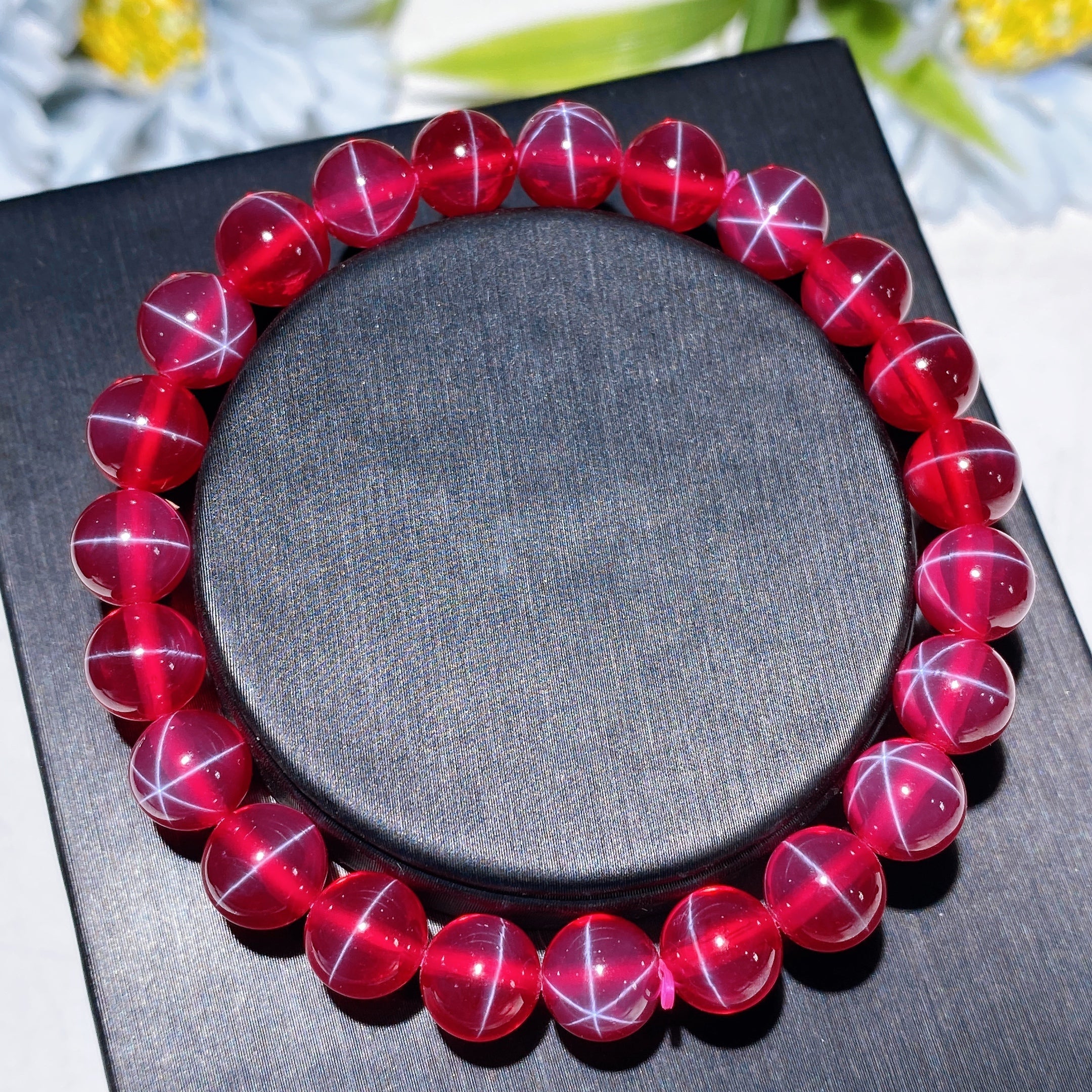 S925 UV Reactive Star Ruby Spiritual Jewelry Set - Image 3