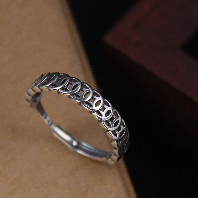 Vintage Copper Coin Luck Ring | Adjustable Spiritual Jewelry - Image 2